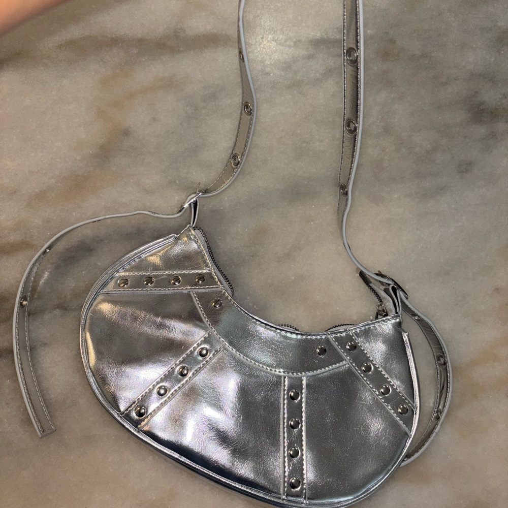Silver Studded Women's Bag